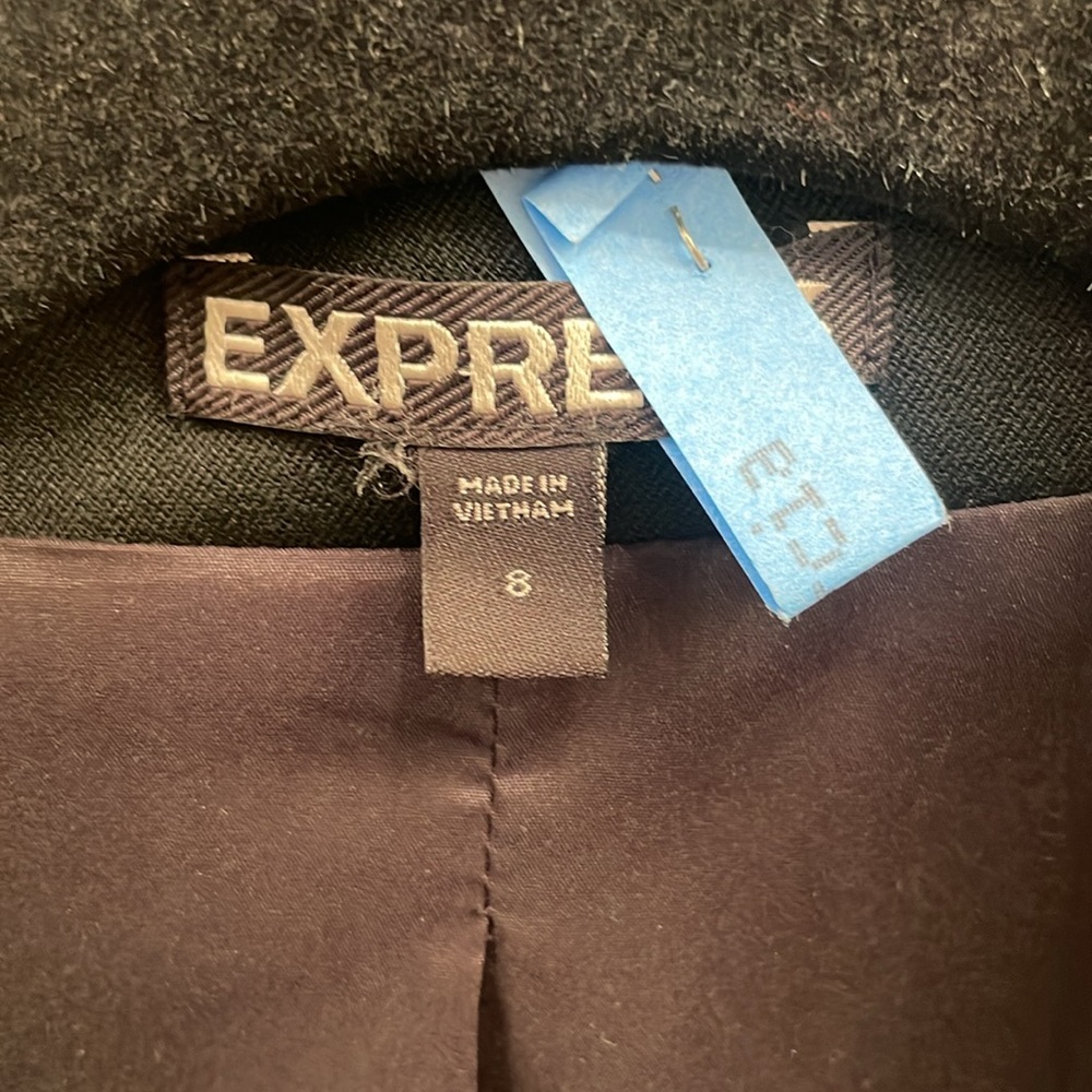 Express Black One-Button Blazer – Size 8 - Picture 5 of 7